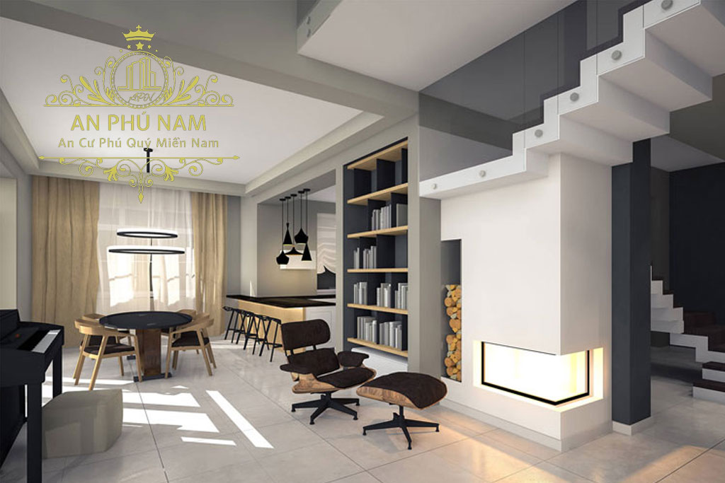 Nhà gác lửng hiện đại 